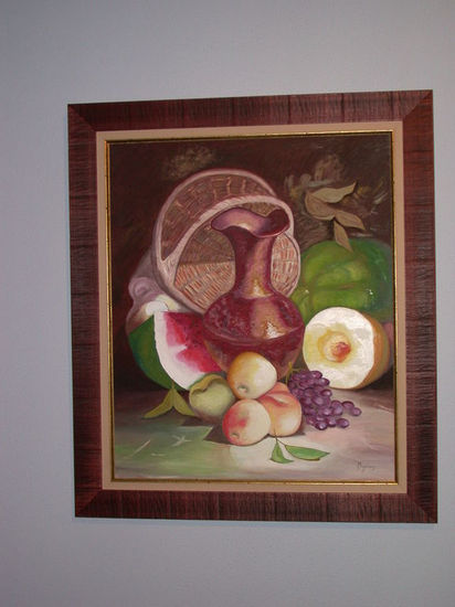 Frutas y Bronze Oil Canvas Still Life Paintings