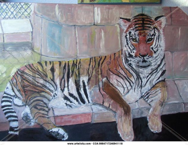 tigre Óleo Lienzo Animales