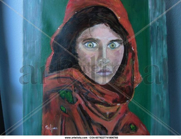 Mujer afgana Oil Canvas Portrait