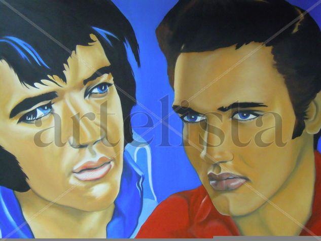 Elvis Presley Oil Canvas Portrait