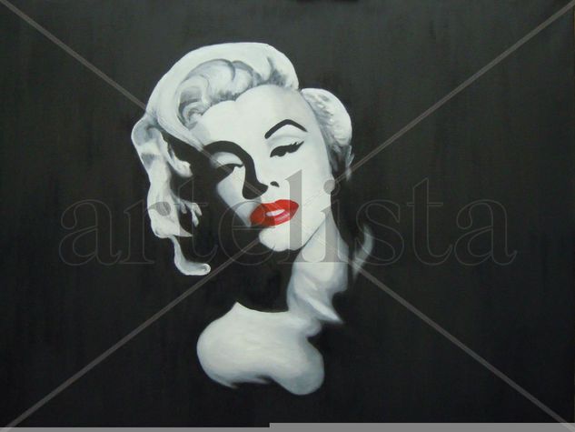 Marilyn Monroe Oil Canvas Portrait