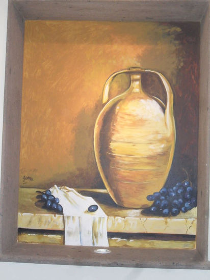 Bodegón en oro Acrylic Others Still Life Paintings