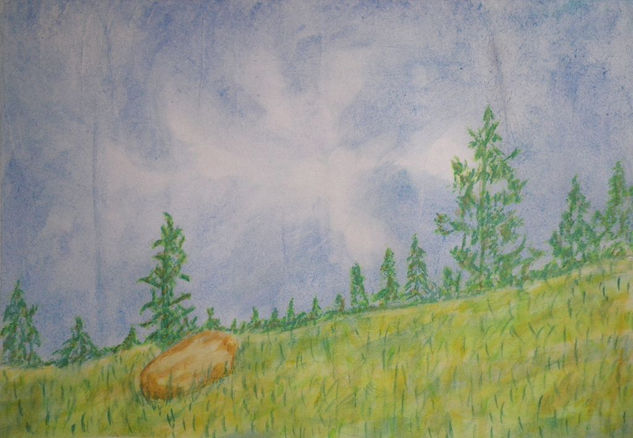 Forest Watercolour Paper Landscaping