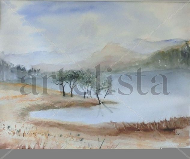 Pantano "los Bermejales" Watercolour Paper Landscaping