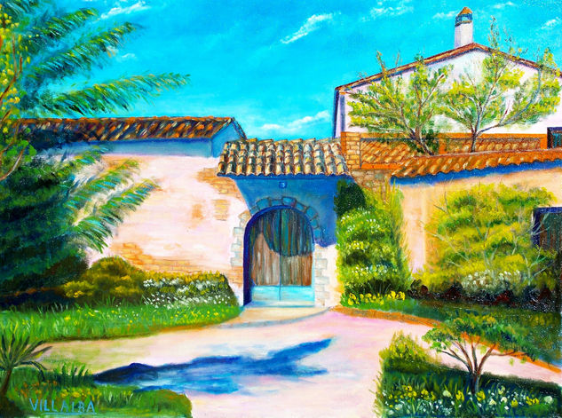 Puerta, pan y cortijo Oil Canvas Landscaping