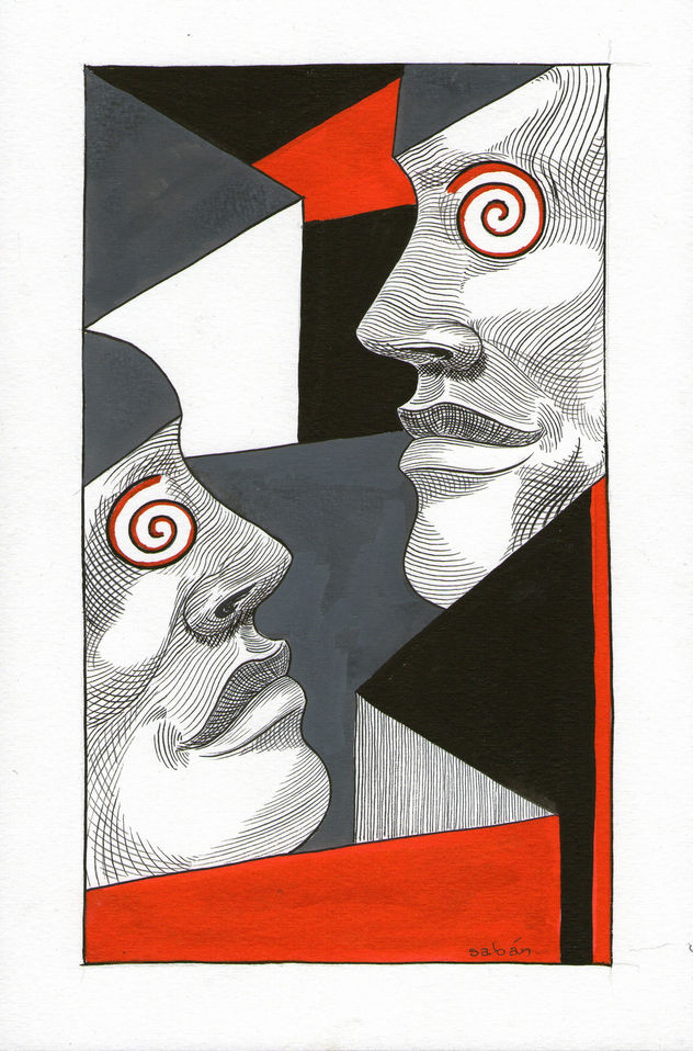 Saban Arte  -  hermanosaban - Saban pinturas - Guatemala - DICEN QUE TU Y YO ESTAMOS LOCOS