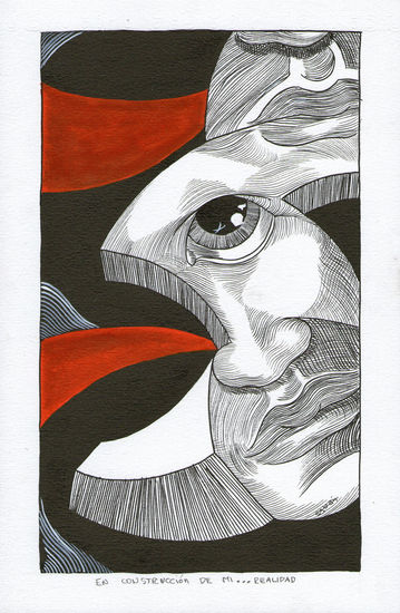 Saban pinturas - Saban arte - Guatemala Ink Paper Figure Painting