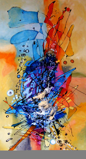 Abstract Dependent de cer Óleo Lienzo Otros