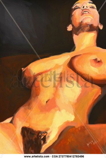 Orgasmos Oil Card Nude Paintings