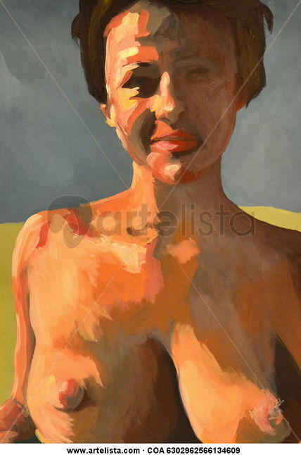 Desnudo en la playa