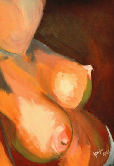 Pechos Oil Card Nude Paintings