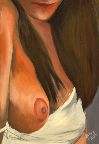 el pecho Oil Card Nude Paintings