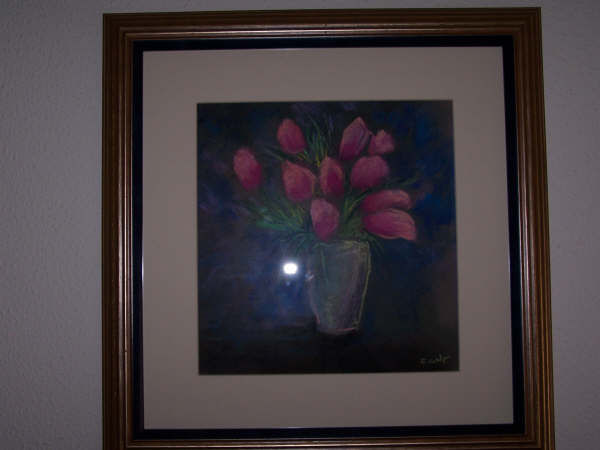 Jarrón con flores Oil Canvas Landscaping