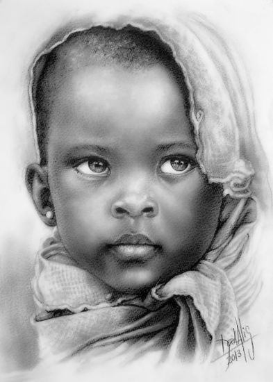 Niña de África 67 Graphite