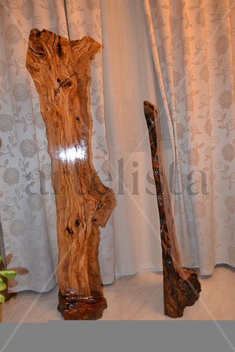 Reloj madera de olivo