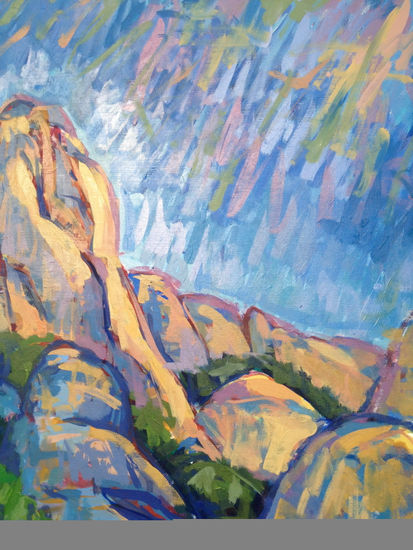 l´elefant montserrat Oil Canvas Landscaping