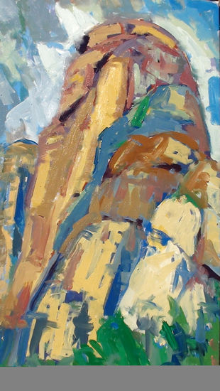 la momia .montserrat Oil Canvas Landscaping