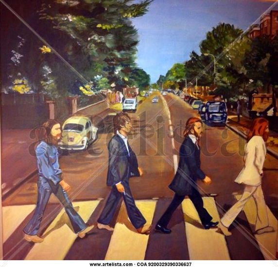 Abbey Road Oil Canvas Figure Painting