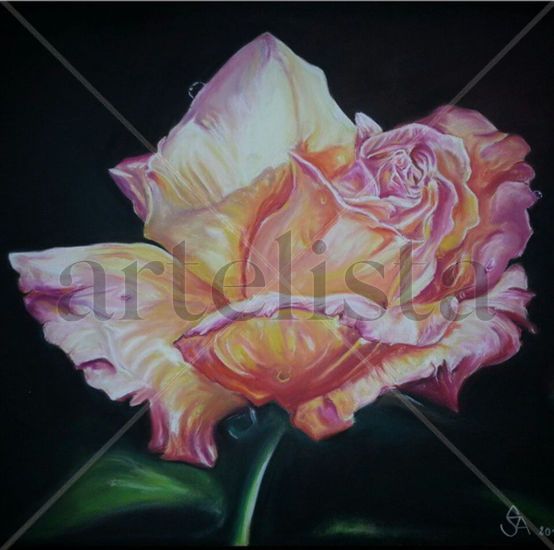 Naturaleza Muerta Pastel Papel Floral