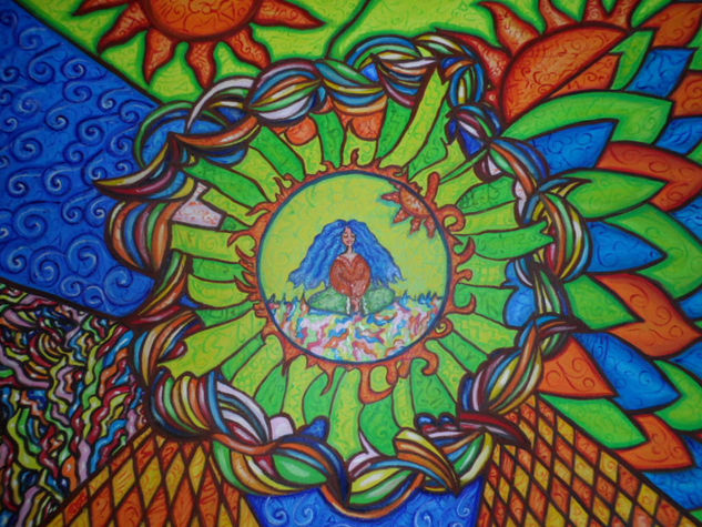 mandala de una adolescente Oil Canvas Others