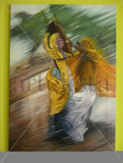 El columpio Oil Canvas Figure Painting