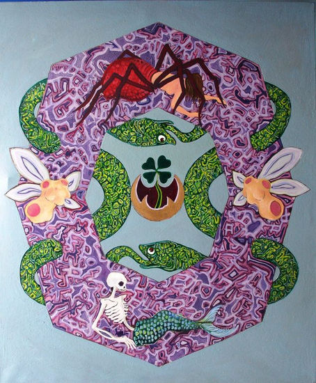 MANDALA MISTICO Óleo Lienzo Otros