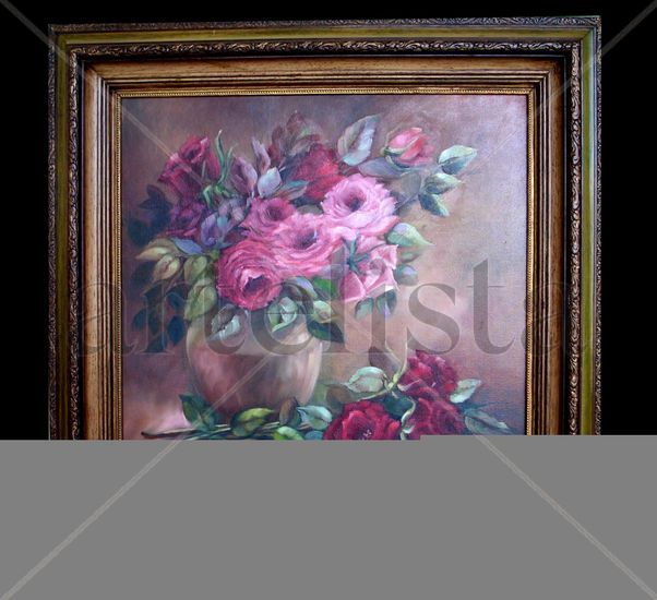 Rosas Oil Canvas Still Life Paintings