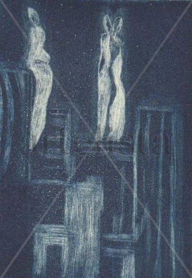 LA MIRADA DEL ABRAZO Mezzotint