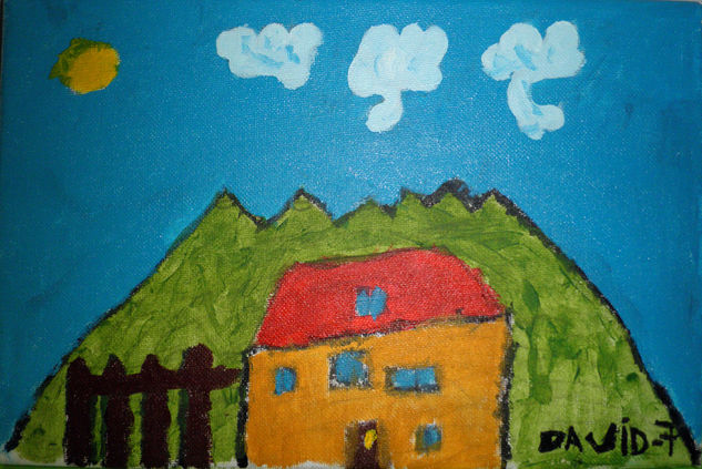 David-7 anos Acrylic Canvas Landscaping