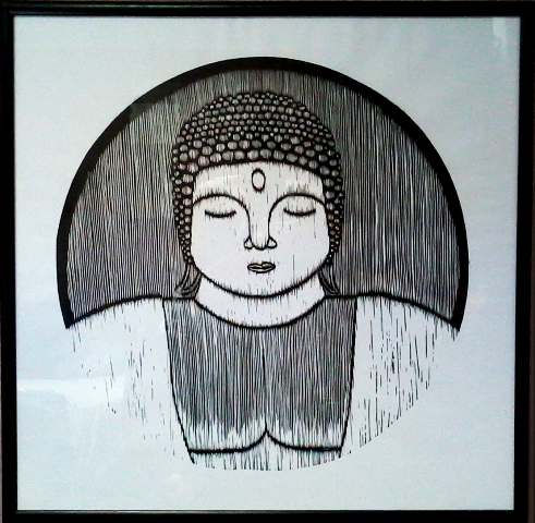 "Buda I" Xilografia Woodcut