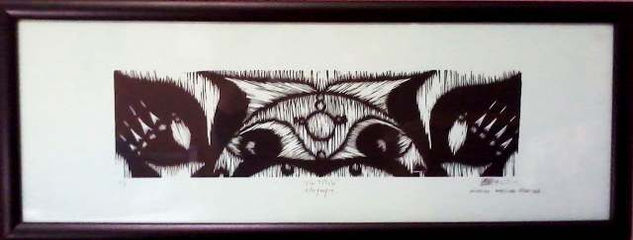 "Manos I" Xilografia Woodcut