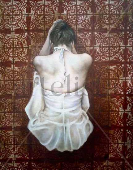 Meditaciones Oil Canvas Figure Painting