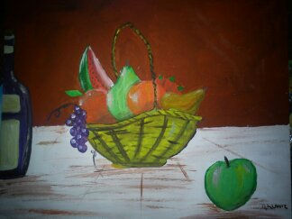 la mesa de la casa Acrylic Canvas Still Life Paintings