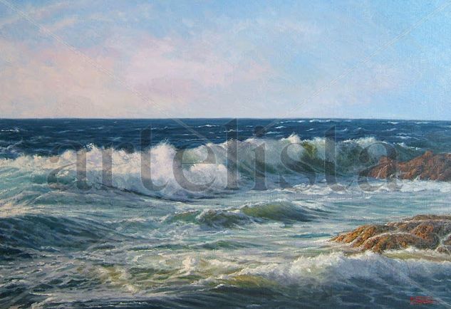 Marina Oil Canvas Marine Painting