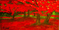 Bosque en rojo