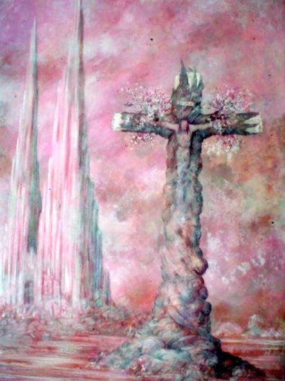 El Cristo de México Oil Canvas Landscaping