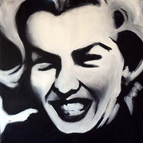 Marilyn Monroe Acrylic Canvas Portrait