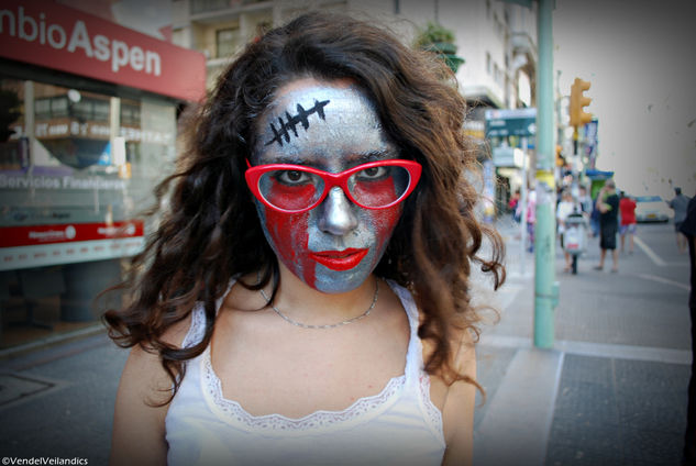 Red glasses Portrait Color (Digital)