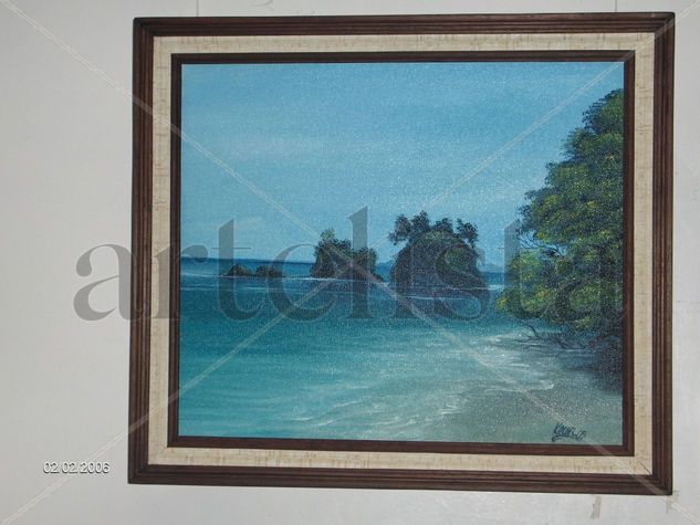 Playas de Manuel Antonio 2 Oil Textile Landscaping