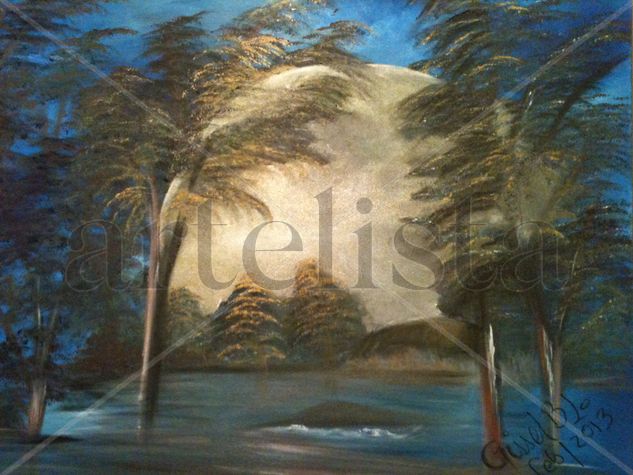 MI LUNA LAC AZEUI Oil Canvas Landscaping