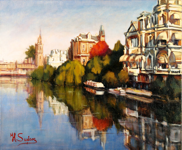 AMSTERDAM.- REFLEJOS Oil Canvas Landscaping