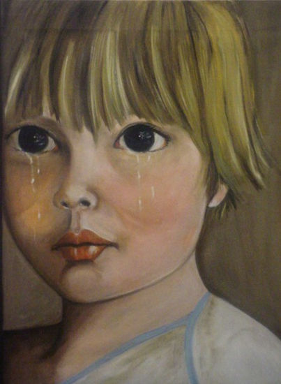 Llanto Oil Canvas Portrait