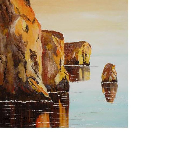 Rocas Oil Canvas Marine Painting