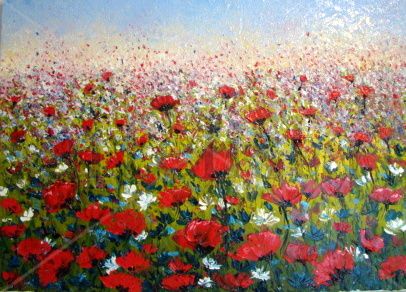 Amapolas Oil Canvas Landscaping