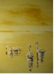 cisnes Oil Panel Animals