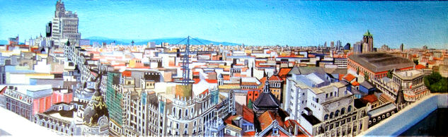 Madrid desde el CBA Acrylic Canvas Landscaping