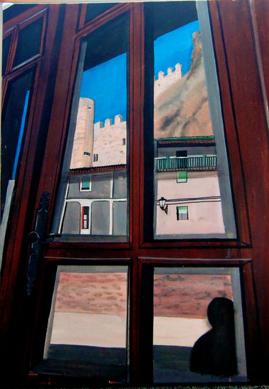 Reflejos de Frías (Frías, Burgos) Acrylic Canvas Landscaping