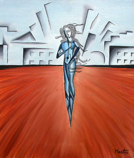 Venus Azul Oil Canvas Figure Painting