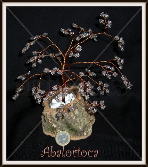 Bonsai cristal transparente Metal Figurative