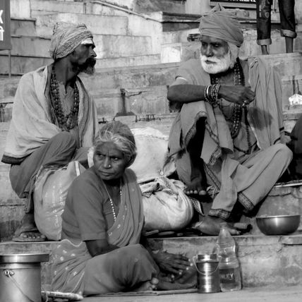 Sadhus en Ganges